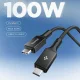 Spigen EB10010CC USB-C į USB-C laidas 100W 100 cm, juodas