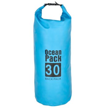 Waterproof Dry Bag Backpack for Hiking Camping Canoeing Traveling 30L, Blue