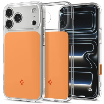 Dėklas Spigen Ultra Hybrid MagSafe T telefonui iPhone 18 Pro / 17 Pro, oranžinis