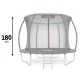 Vidinis batuto apsauginis tinklas Neo-Sport 252 cm 8FT 6 stulpams