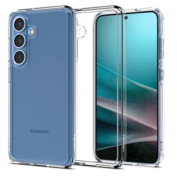 Spigen Ultra Hybrid dėklas Samsung Galaxy S25, skaidrus