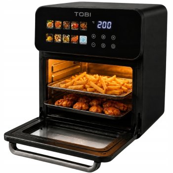 Karšto oro gruzdintuvė 16L, 2400W, 10 režimų, juoda