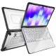 Nešiojamojo kompiuterio dėklas Tech-Protect Kevlar Pro, skirtas MacBook Neo 13 (2026), Matte Black Clear