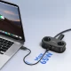 Orico AP3 65W GaN 6in1 prailgintuvas 2x AC, 2x USB-A, 2x USB-C, juodas