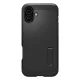 Spigen Tough Armor MagSafe dėklas su stoveliu iPhone 16 telefonui, juodas