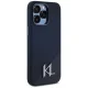 Karl Lagerfeld dėklas iPhone 15 Pro Max, Silicone Shadow Metal Initial MagSafe, juodas