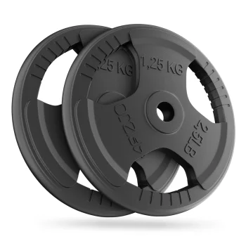 Ketaus svarsčių diskai 4FIZJO 2 x 1,25 kg (26 mm)