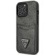 Guess 4G Triangle Logo Cardslot Case for iPhone 13 / 13 Pro, Black