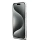 DKNY Liquid Glitters Arch Logo dėklas iPhone 15 Pro telefonui, baltas