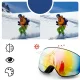Vaikiški slidinėjimo akiniai Rockbros SP284 Anti-Fog su UV filtru, juodi