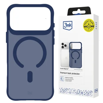 MagSafe Phone Case 3mk iPhone 17 Pro Max Blue Translucent