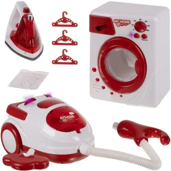 Vaikiško buitinės technikos komplektas Kruzzel 00022570, baltas/raudonas