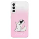 Karl Lagerfeld Choupette Fun dėklas Samsung Galaxy S22+ telefonui, rožinis