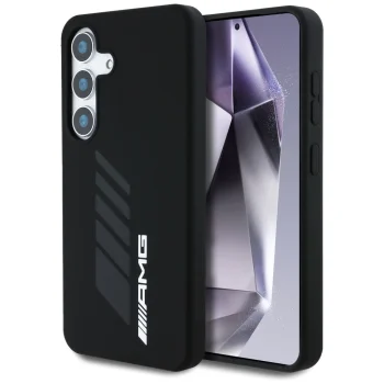 AMG Oversize Rhombs MagSafe dėklas Samsung Galaxy S25, juodas