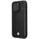 BMW Leather Diamond Pattern MagSafe Case for iPhone 14 Pro, Black