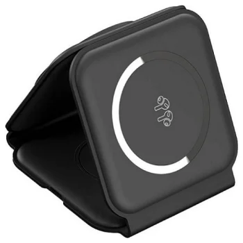 CHOETECH 3-in-1 magnetinis belaidis įkroviklis 15W, juodas