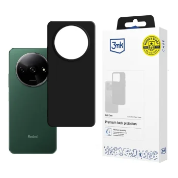 3Mk Protection Matt Case dėklas Xiaomi Redmi A3 telefonui, juodas