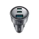 Automobilinis įkroviklis Joyroom JR-CCN19 65W 2x USB-C + USB-A, tamsiai pilkas