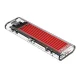 Orico TCM2-C3 M.2 NVMe SSD išorinis dėklas (USB-C, 10 Gb/s), Raudonas