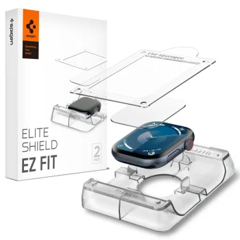 Apsauginis stiklas Spigen Elite Shield EZ FIT Apple Watch 10 (42mm), 2 vnt.