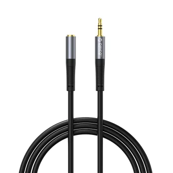 Orico AXF garso ilginimo laidas 3.5 mm kištukas-lizdas 5 m, juodas