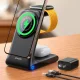 Joyroom JR-W15 3-in-1 belaidis įkroviklis su MagSafe, juodas