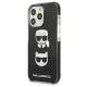 Karl Lagerfeld Karl&Choupette Head dėklas iPhone 13 / 13 Pro, juodas