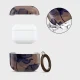 Dėklas Tech-Protect Lamano ausinėms AirPods 4, rudas ir violetinis