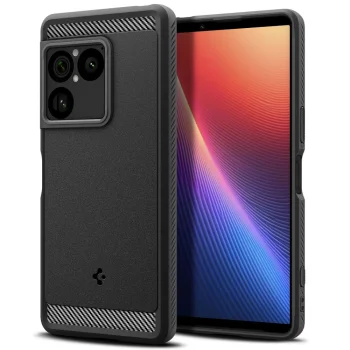 Spigen Rugged Armor dėklas Sony Xperia 1 VIII, Matte Black