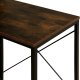 Modern Loft Rašomasis Stalas su 3 Lentynomis Dvikryptis Modern Oak