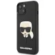 Karl Lagerfeld 3D Rubber Karl\'s Head dėklas, skirtas iPhone 14 Plus, juodas