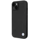 BMW dėklas iPhone 14 telefonui Leather Quilted, juodas