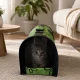 Green Carrier Bag for Cats and Small Dogs (37x22.5x18 cm)
