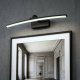 Modernus išlenktas sieninis LED šviestuvas, 40 cm, neutrali balta šviesa, juodas