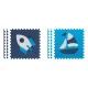 Kids Foam Puzzle Mat 180x180 cm, Blue