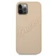 Guess dėklas iPhone 12 / 12 Pro telefonui Saffiano Vintage Script, auksinis