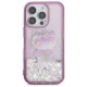 Hello Kitty dėklas iPhone 16 Pro Max telefonui Liquid Glitter, violetinis