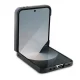 Guess Leather 4G Metal Logo dėklas Samsung Galaxy Z Flip 6, Juodas