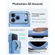 Dėklas ESR Cyber Tough Kickstand MagSafe skirtas iPhone 18 Pro Max / 17 Pro Max, šviesiai mėlynas