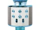Wireless Bluetooth Karaoke Microphone with Speaker and Voice Modulator, Blue