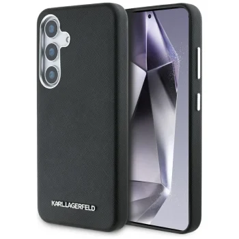 Karl Lagerfeld Saffiano MagSafe Case for Samsung Galaxy S25+ Black