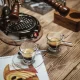 La Pavoni espreso puodelių ir lėkštučių rinkinys, 6 vnt., 75 ml