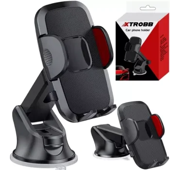Xtrobb Automobilinis telefono laikiklis 4-7", juodas