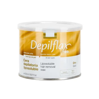 Depilflax Gold minkštas depiliacijos vaškas skardinėje, 500 ml