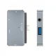 Tech-Protect V6 4-in-1 USB-C šakotuvas (HDMI, USB-A, PD 100W, Audio), pilkas