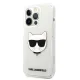 Karl Lagerfeld dėklas iPhone 13 Pro Max telefonui Choupette Head, skaidrus