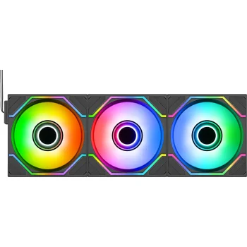 Korpuso ventiliatoriai Thermaltake SWAFAN INFINITY EX14 ARGB Sync 140 mm, 3 vnt., juodi