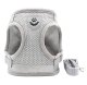 Pressure-Free Harness with Leash for Cats and Small Dogs, Size M, Grey