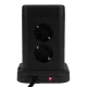 Huslog vertikalus prailgintuvas su USB ir USB-C, 8 lizdai (HUS1004)