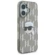 Karl Lagerfeld dėklas iPhone 16 telefonui IML Karl Head Electroplated, juodas